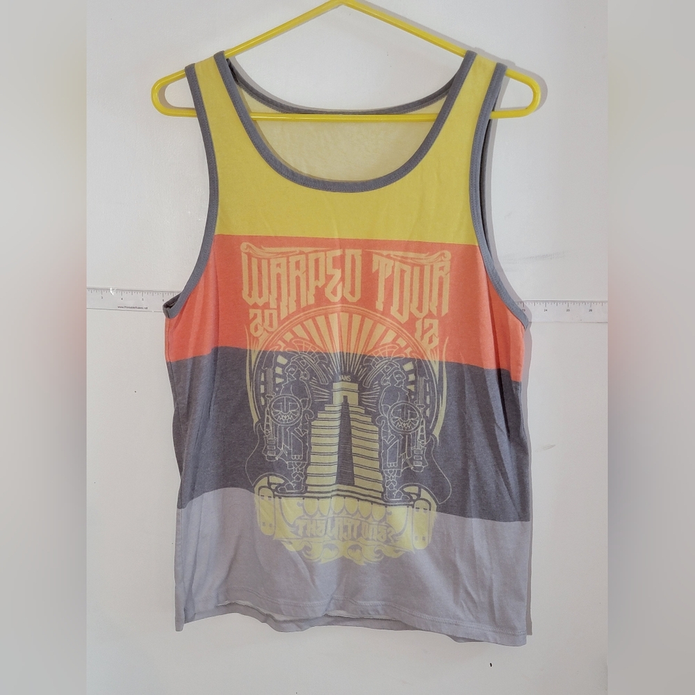 Van's Warped Tour 2012 Colorful Unisex Tank Top Size Medium